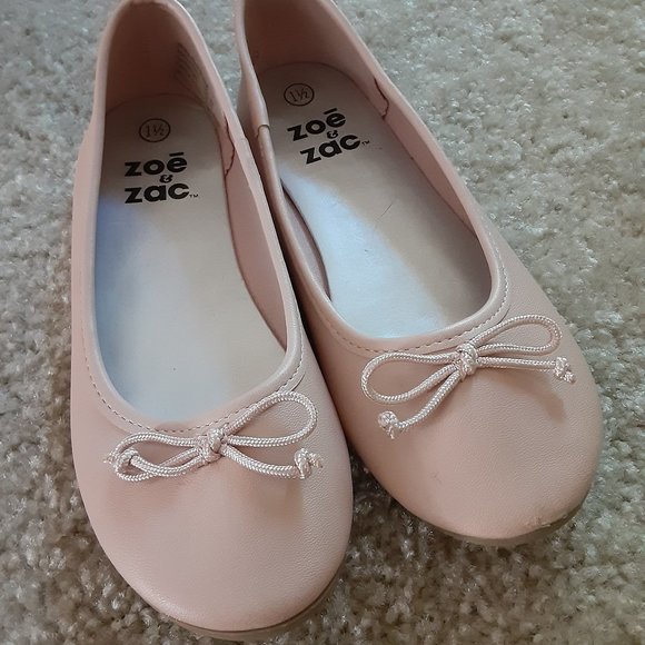 Zoe & Zac pink ballet style flats, size 1 1/2. - Picture 1 of 4